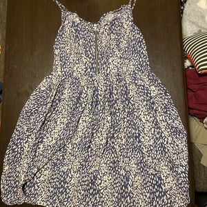 Spaghetti strap zip up skater dress